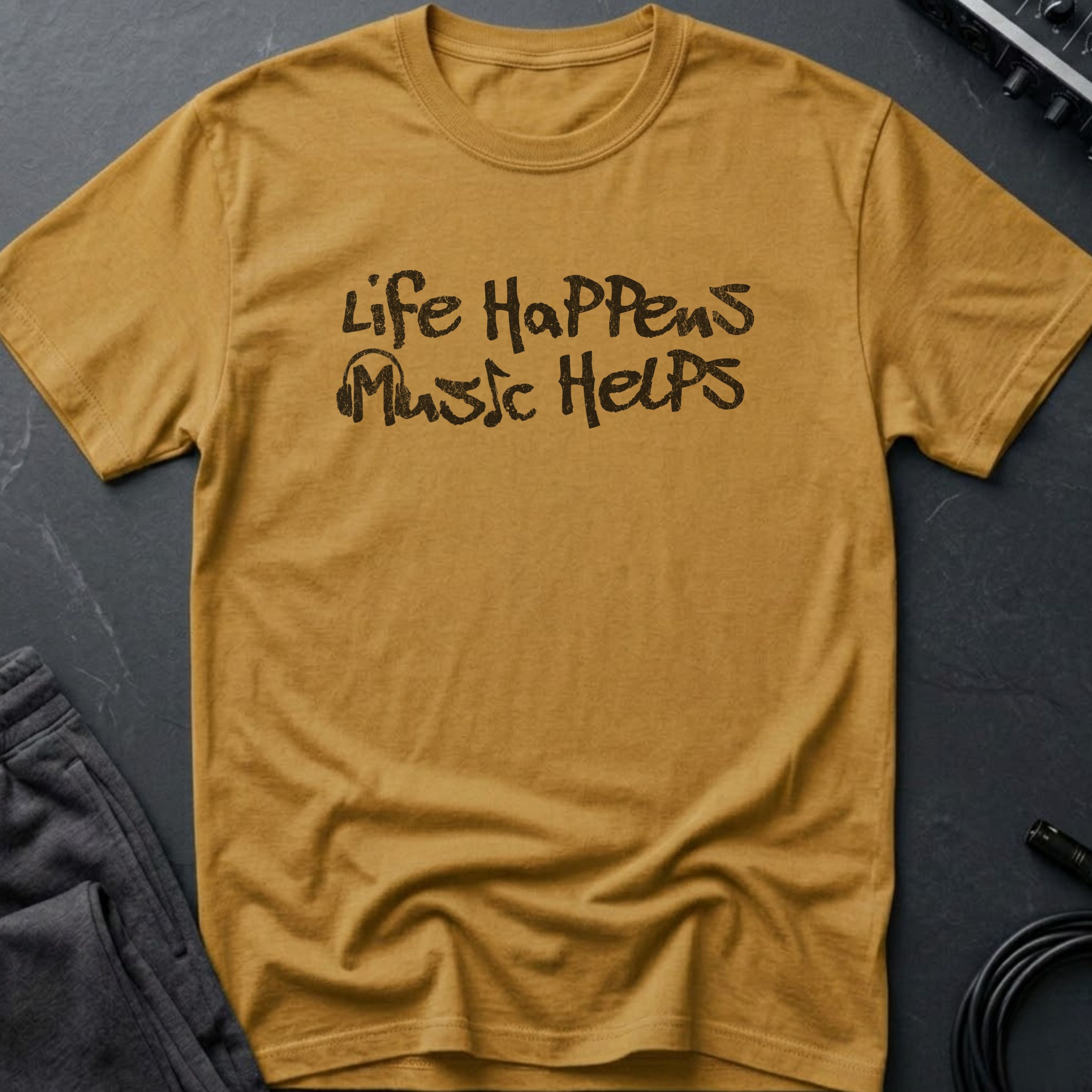 Life Happens Music Helps T-Shirt