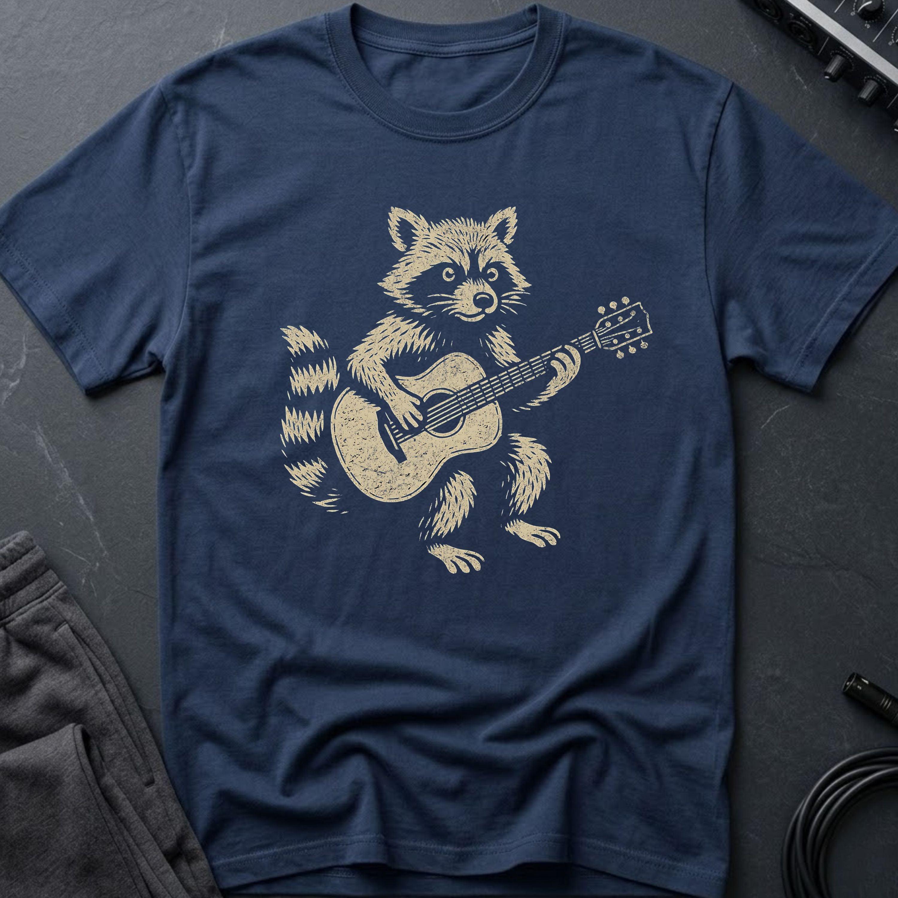 Guitar Racoon T-Shirt