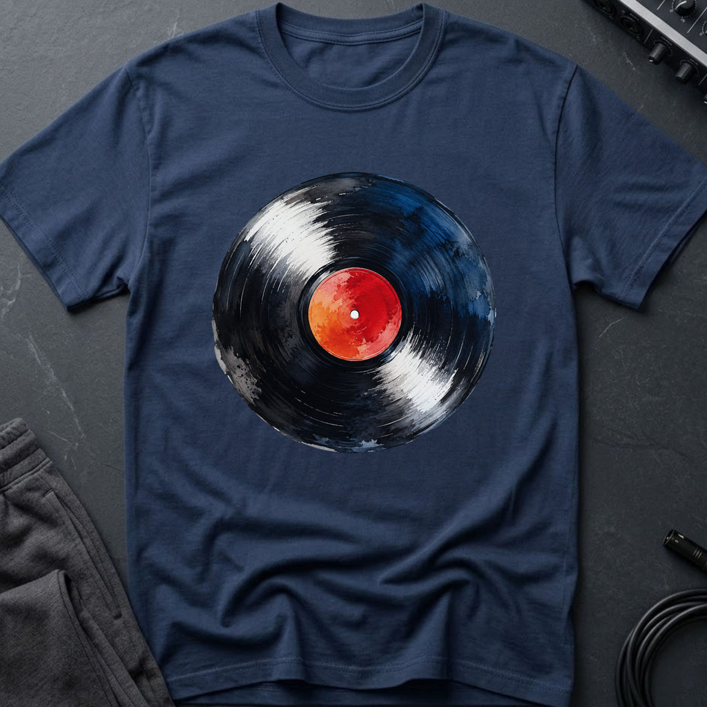 Watercolor Vinyl Record T-Shirt
