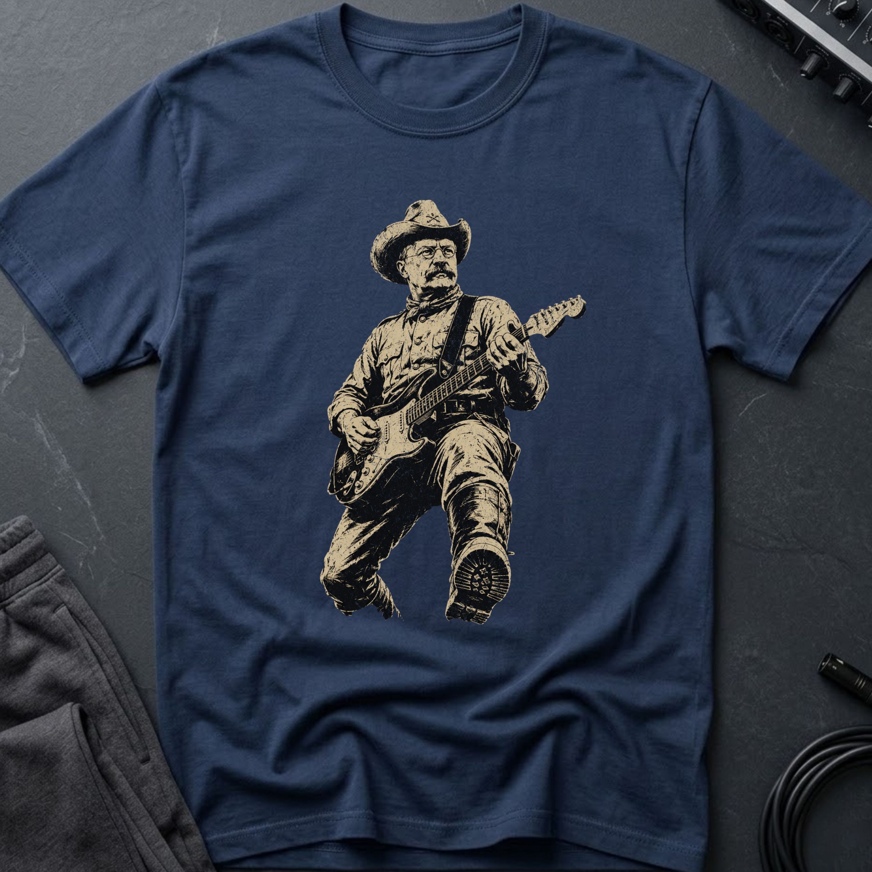 Theodore Roosevelt Guitar T-Shirt