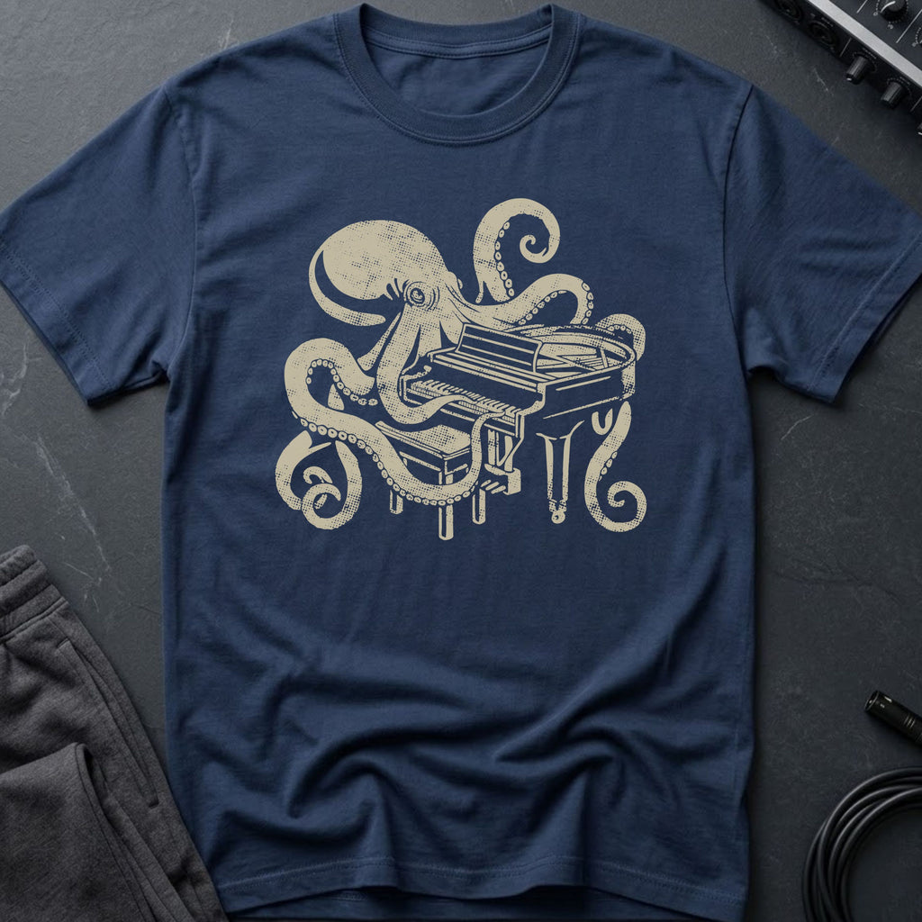 Piano Octopus T-Shirt