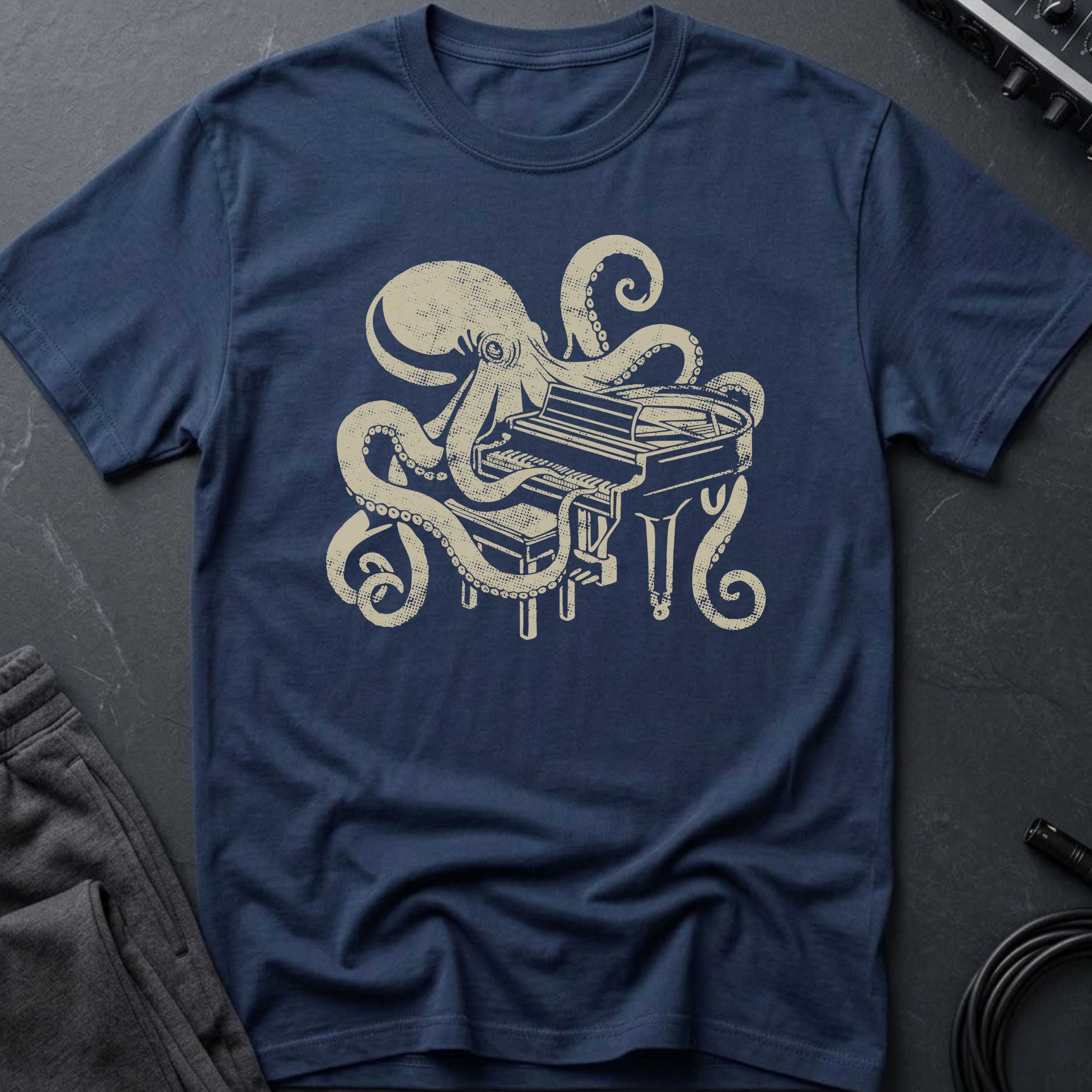 Piano Octopus T-Shirt