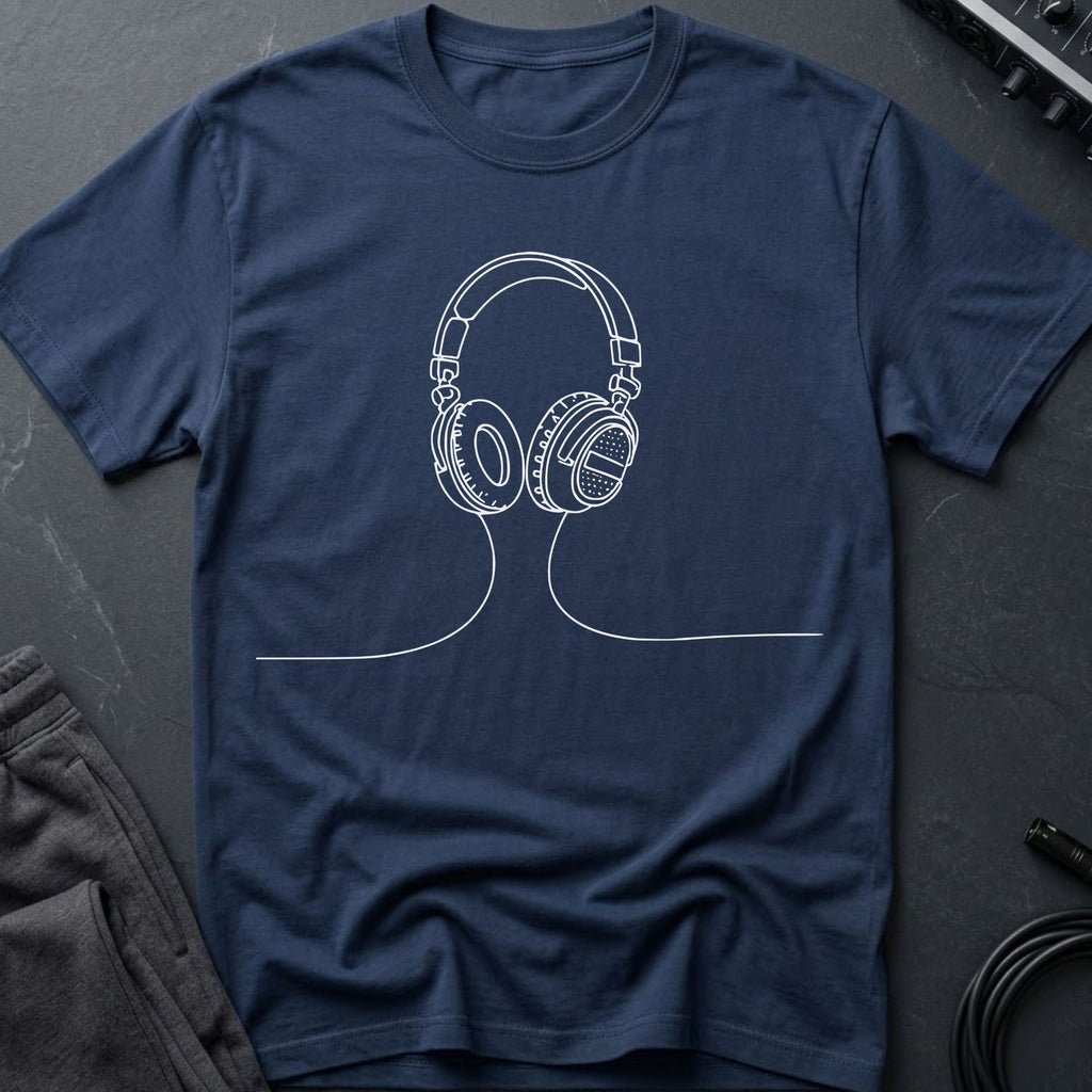 Minimalist Headphones T-Shirt