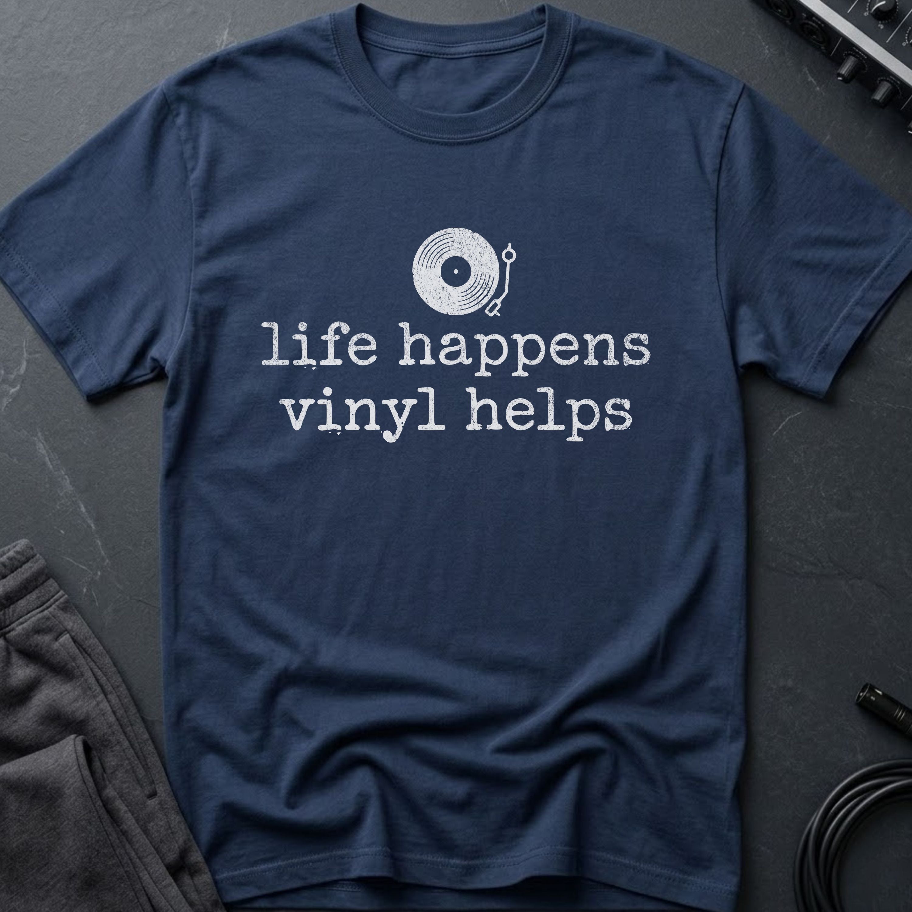 Life Happens Vinyl Helps T-Shirt