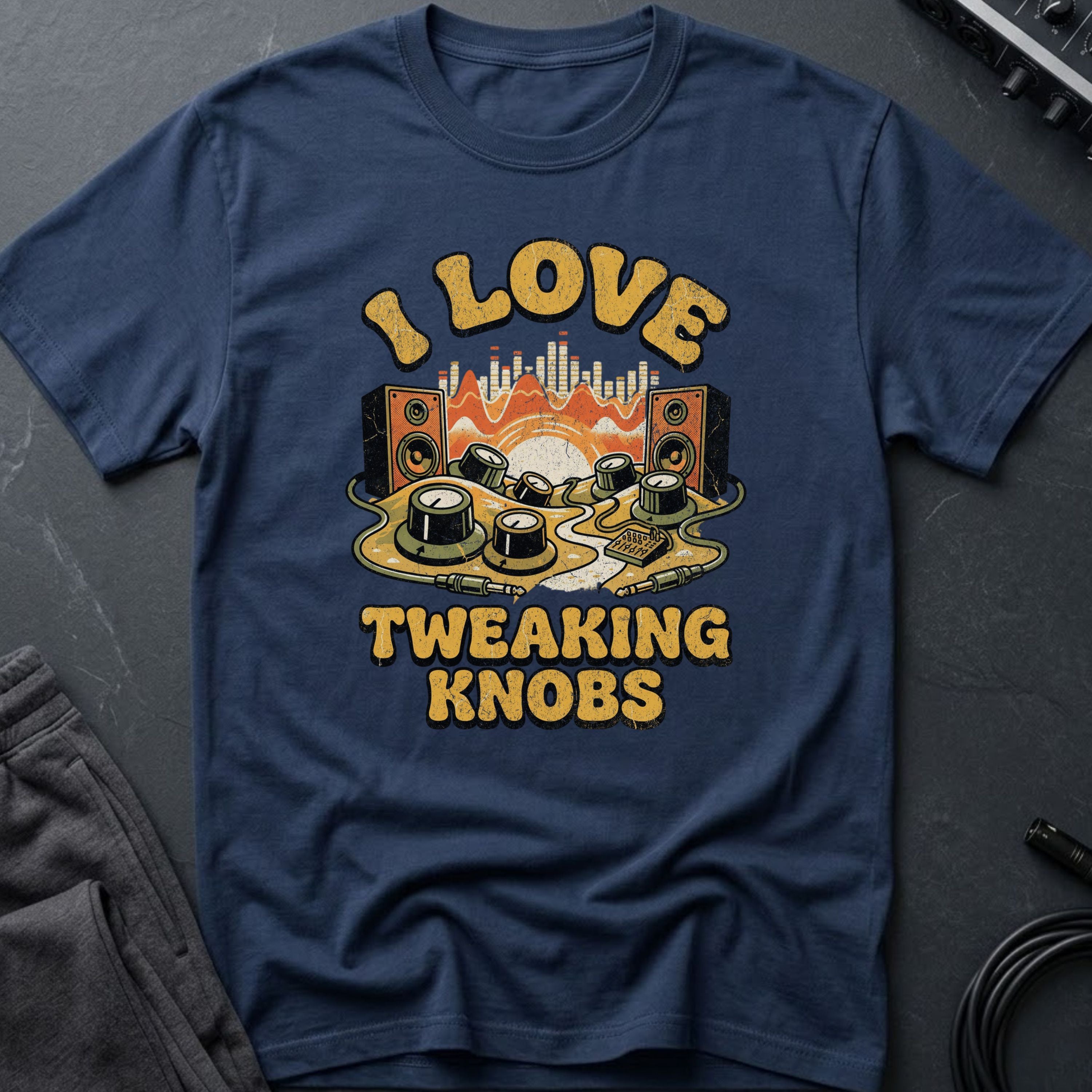 I Love Tweaking Knobs Funny Producer T-Shirt
