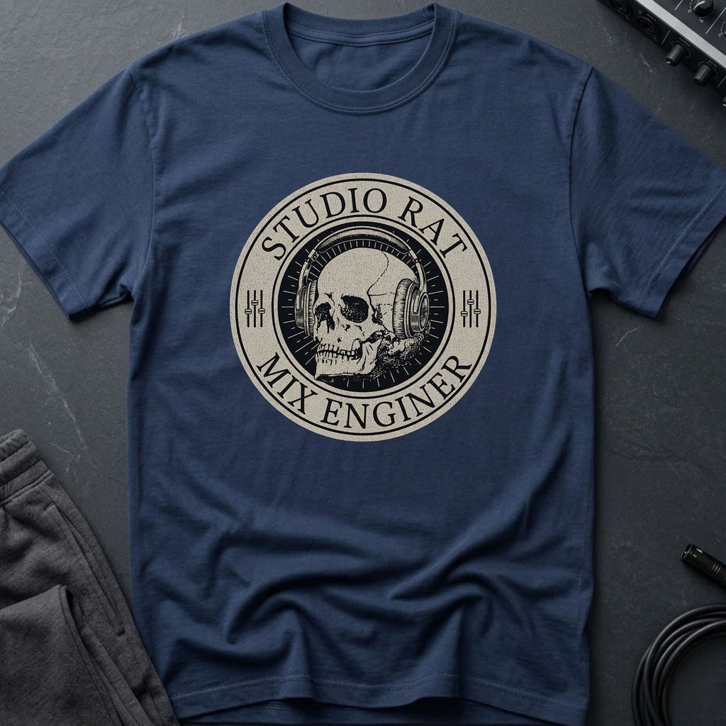 Studio Rat Mix Engineer Skull T-Shirt