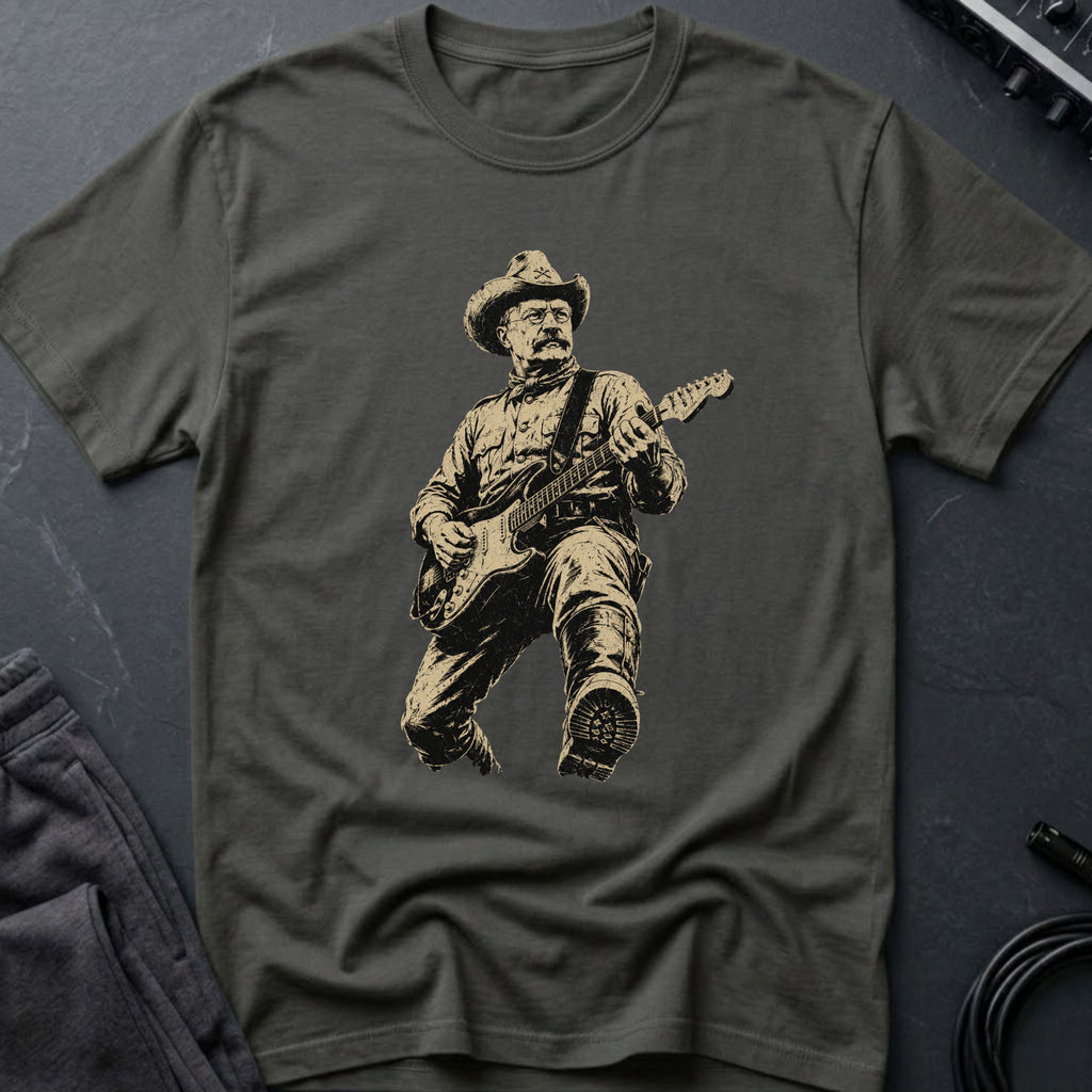 Theodore Roosevelt Guitar T-Shirt