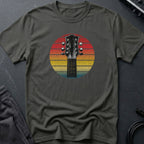 Retro Sunset Guitar T-Shirt