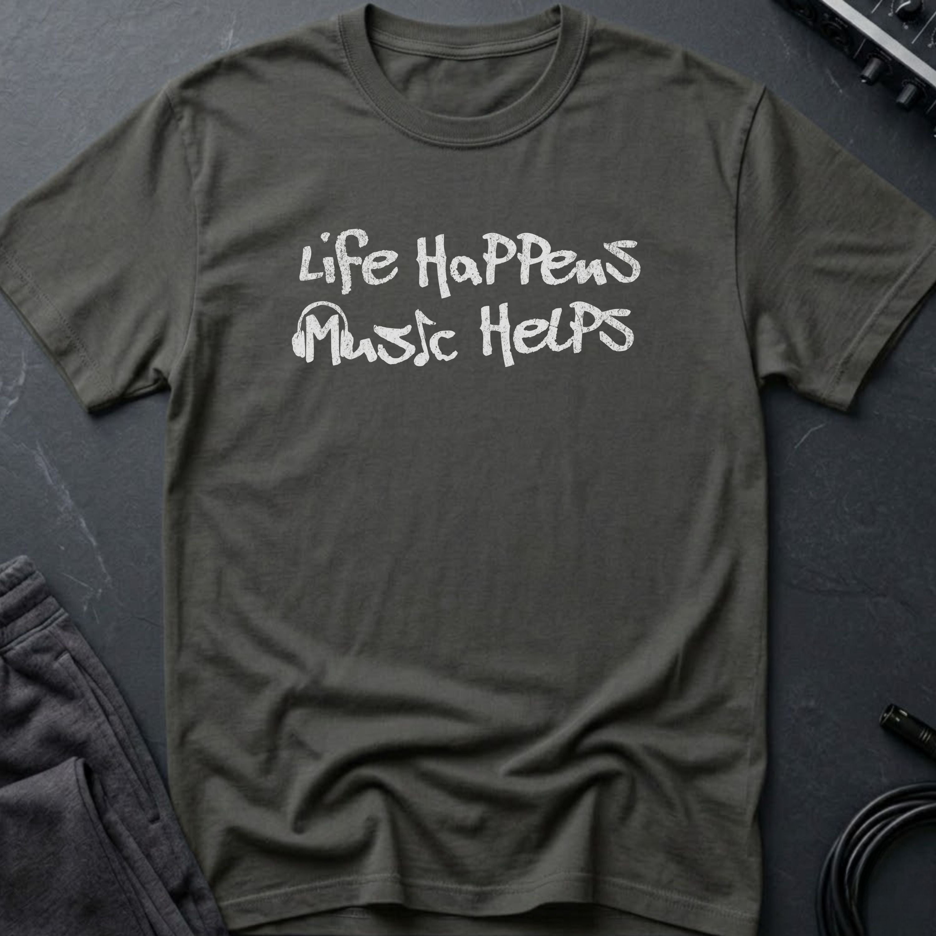 Life Happens Music Helps T-Shirt