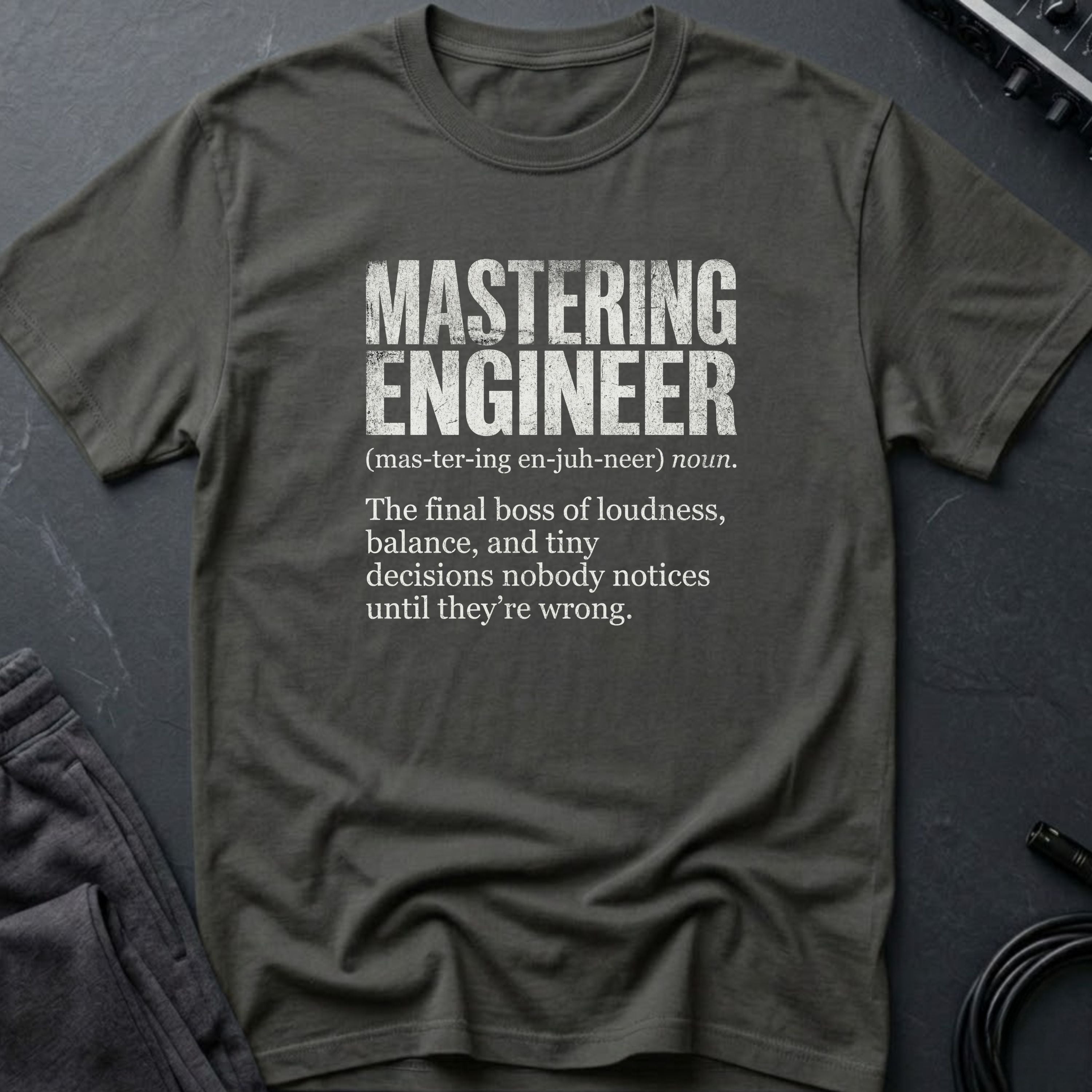 Mastering Engineer Definition T-Shirt