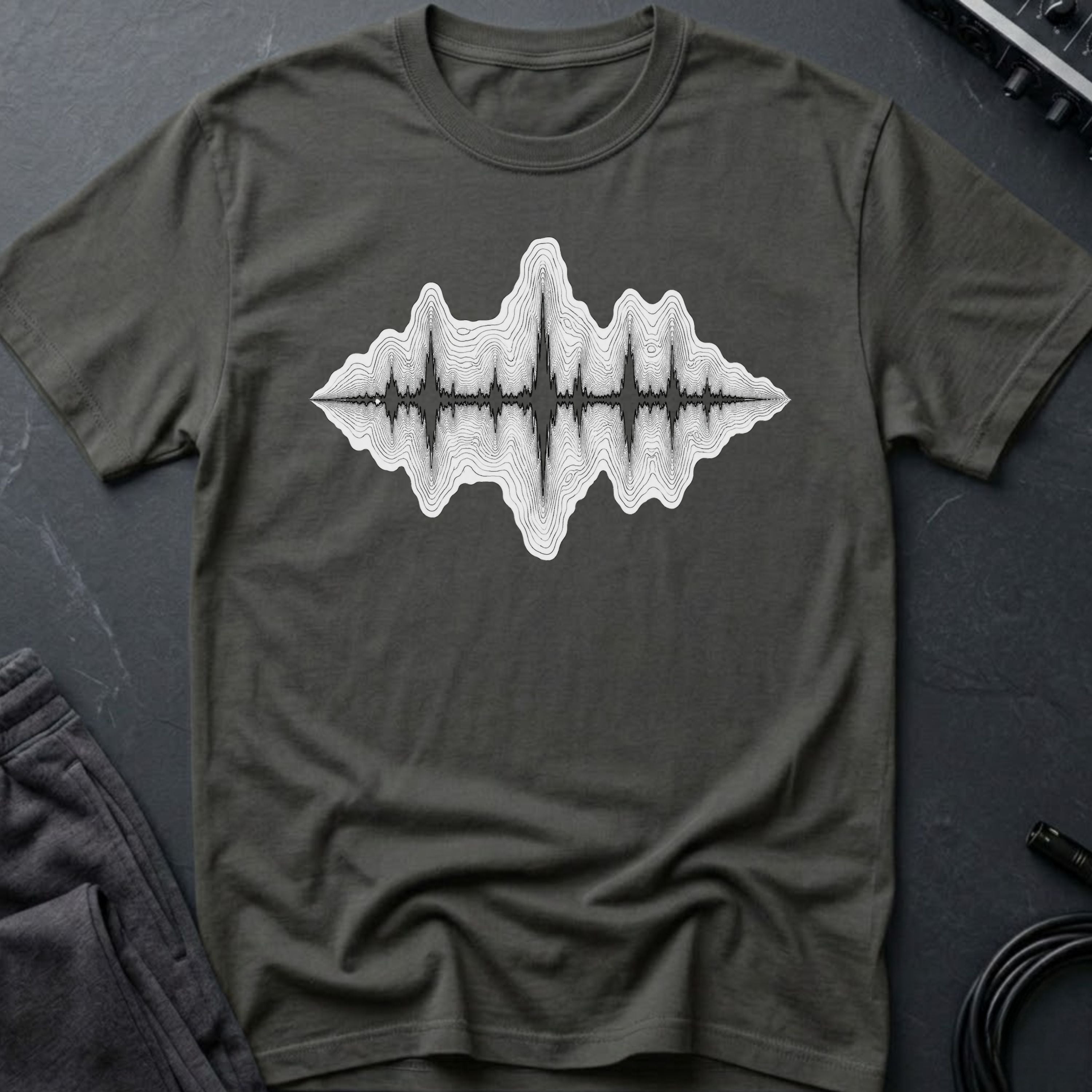 Topographic Soundwave T-Shirt