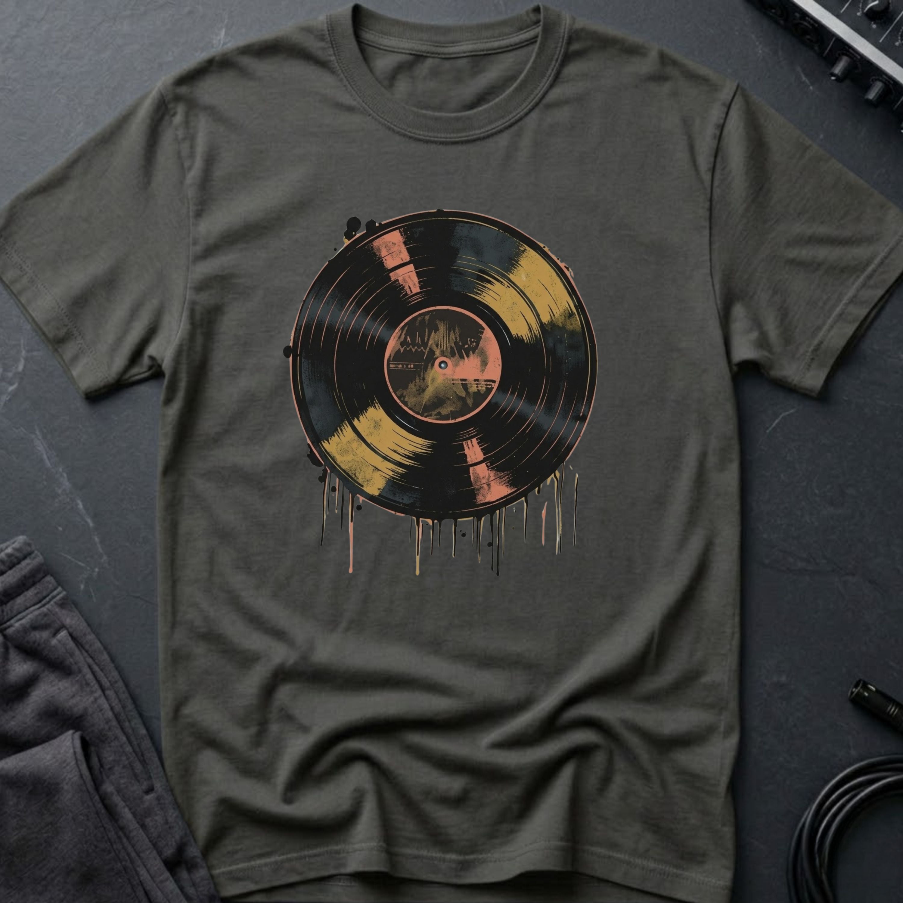 Colorful Vinyl Record T-shirt