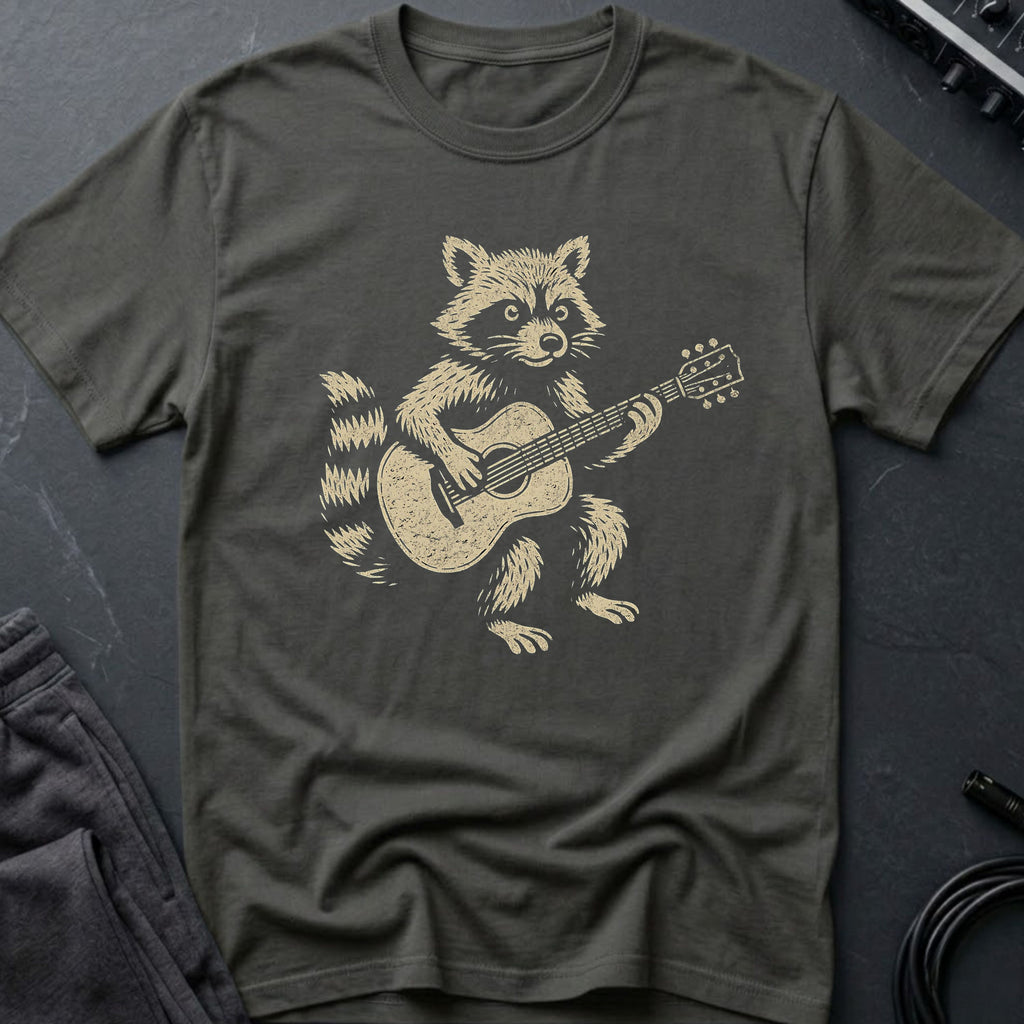 Guitar Racoon T-Shirt