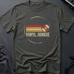 Vinyl Junkie Circular Retro T-Shirt