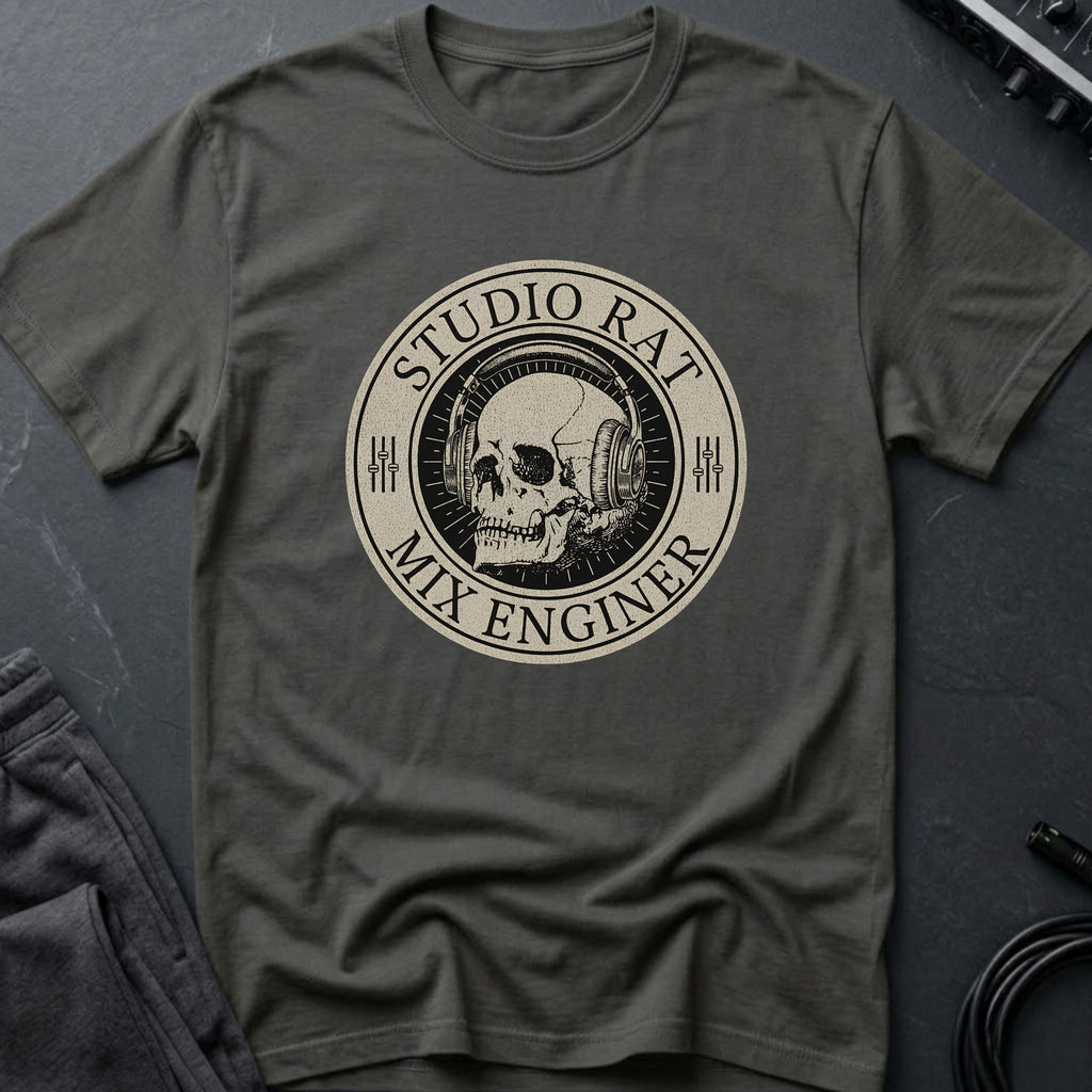 Studio Rat Mix Engineer Skull T-Shirt