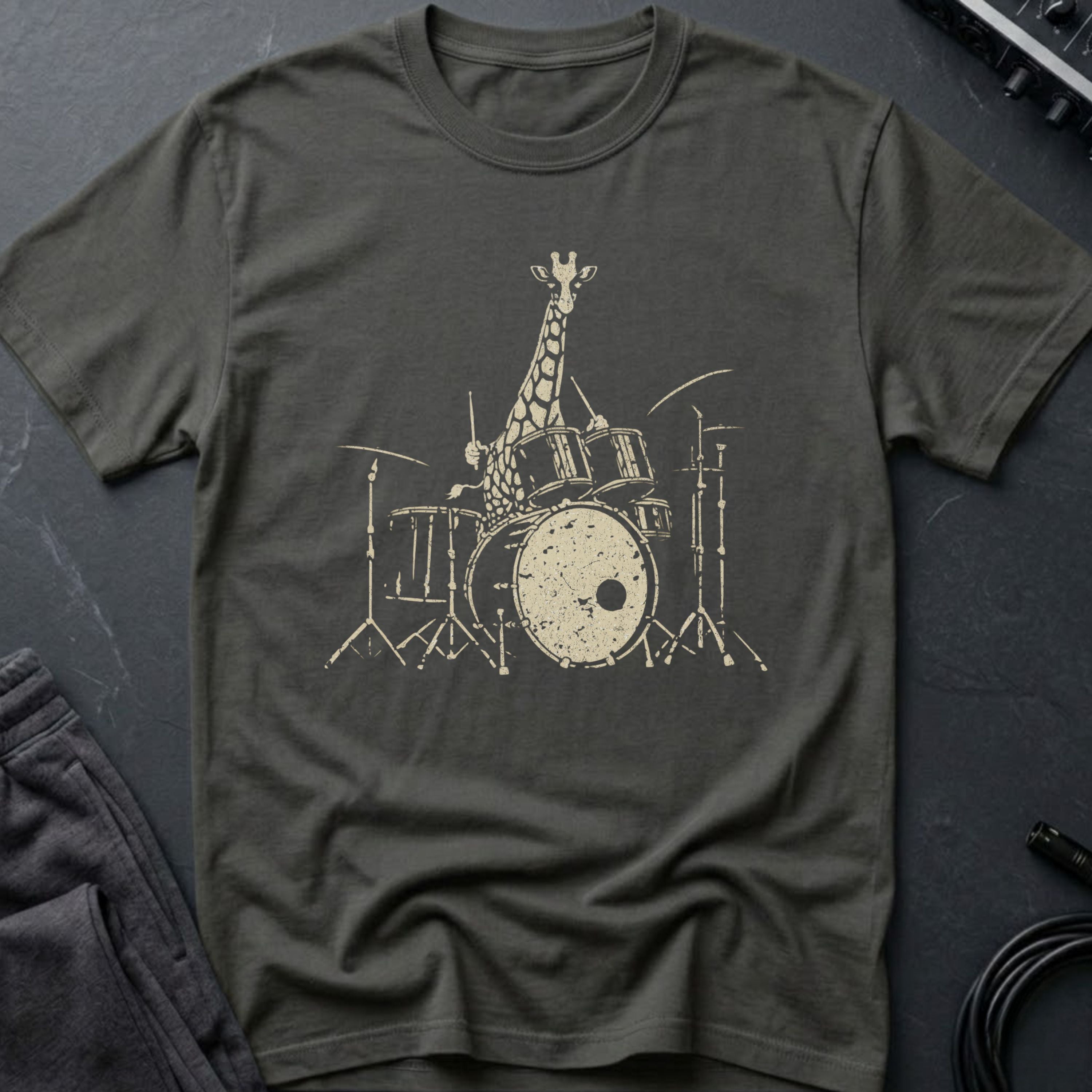 Drumming Giraffe T-Shirt