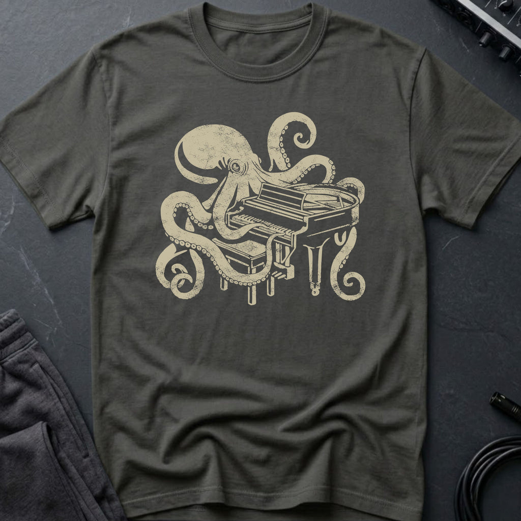 Piano Octopus T-Shirt
