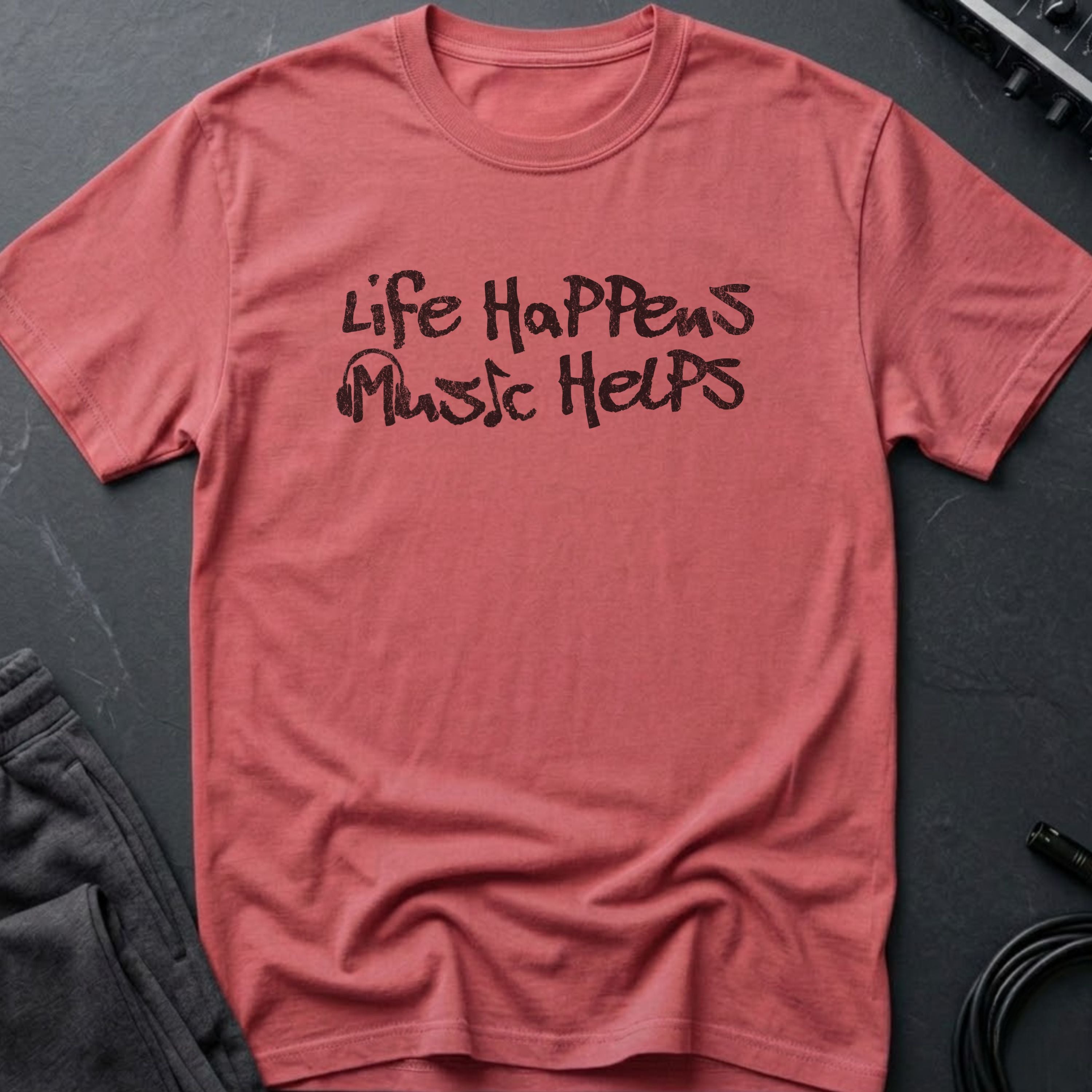 Life Happens Music Helps T-Shirt