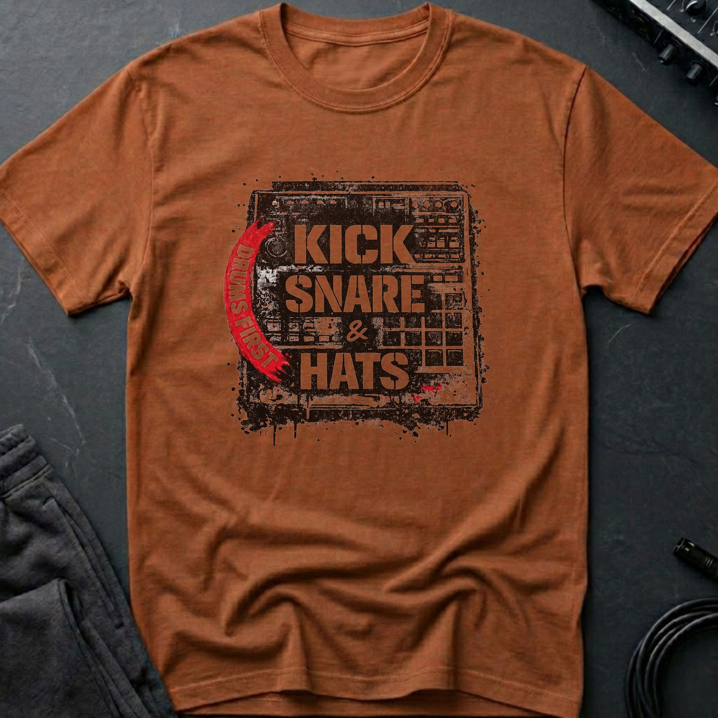 Kick, Snare & Hats Drum Machine T-Shirt