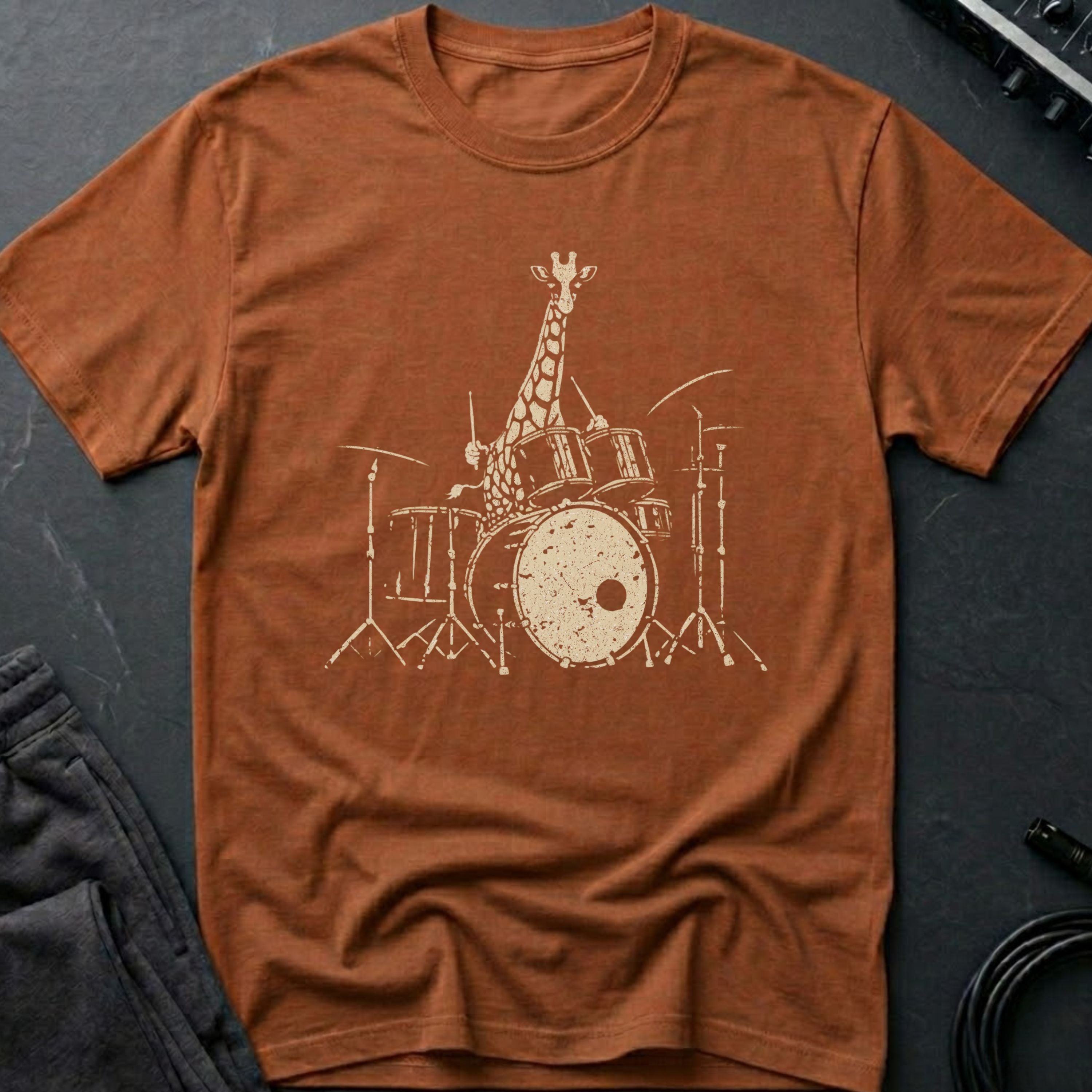 Drumming Giraffe T-Shirt