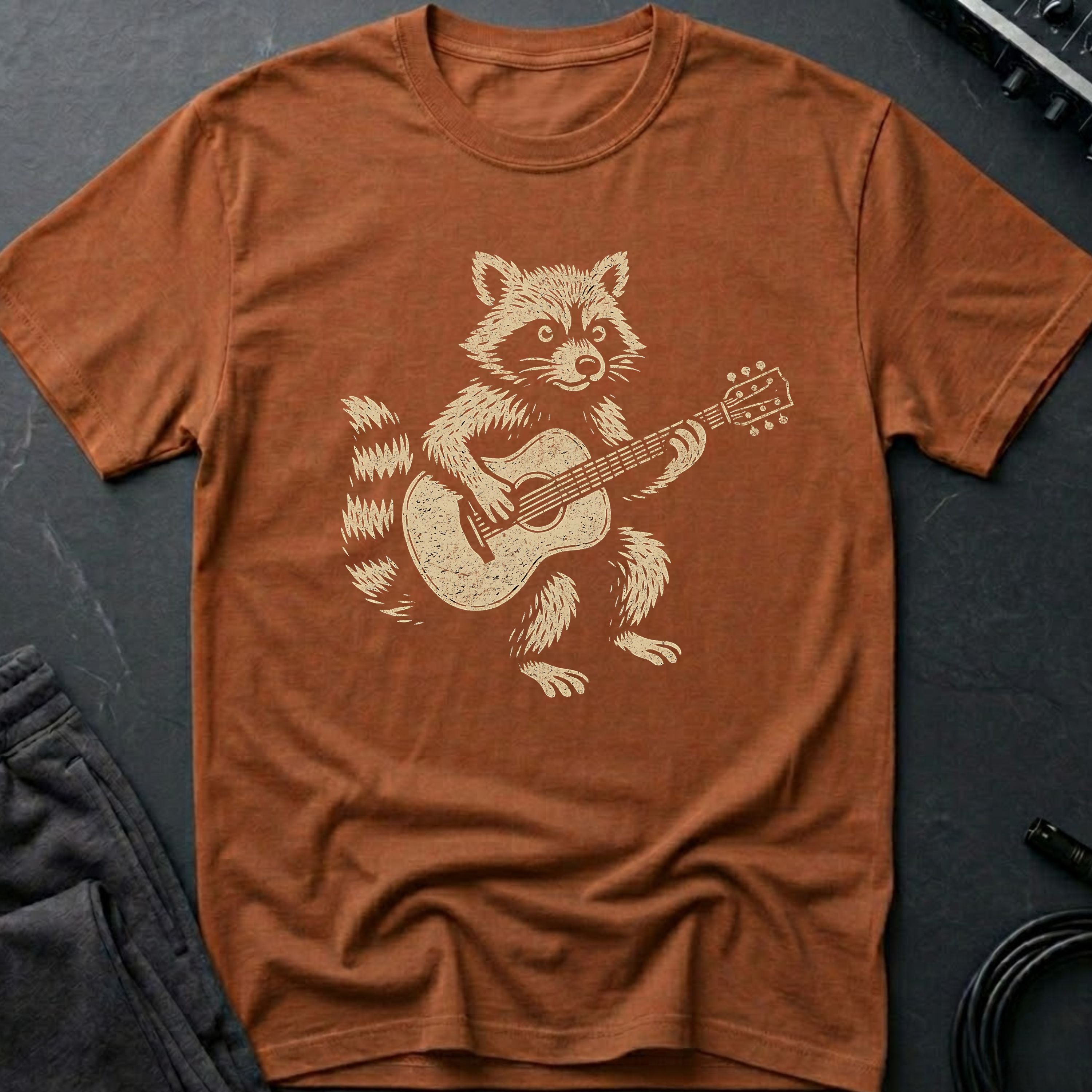 Guitar Racoon T-Shirt