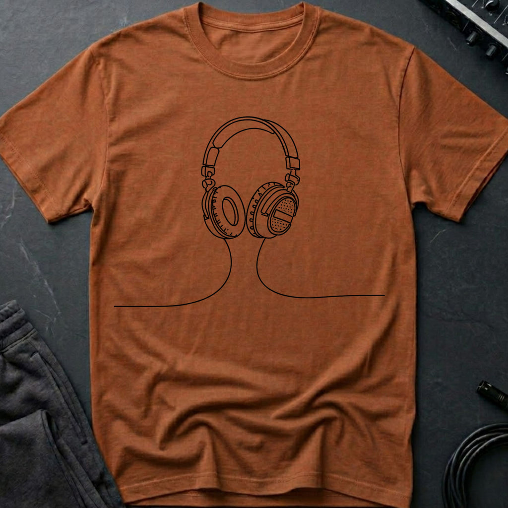 Minimalist Headphones T-Shirt